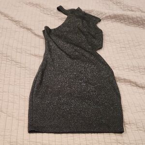 Elegant Black Glitter Dress